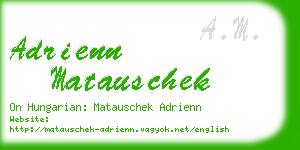 adrienn matauschek business card